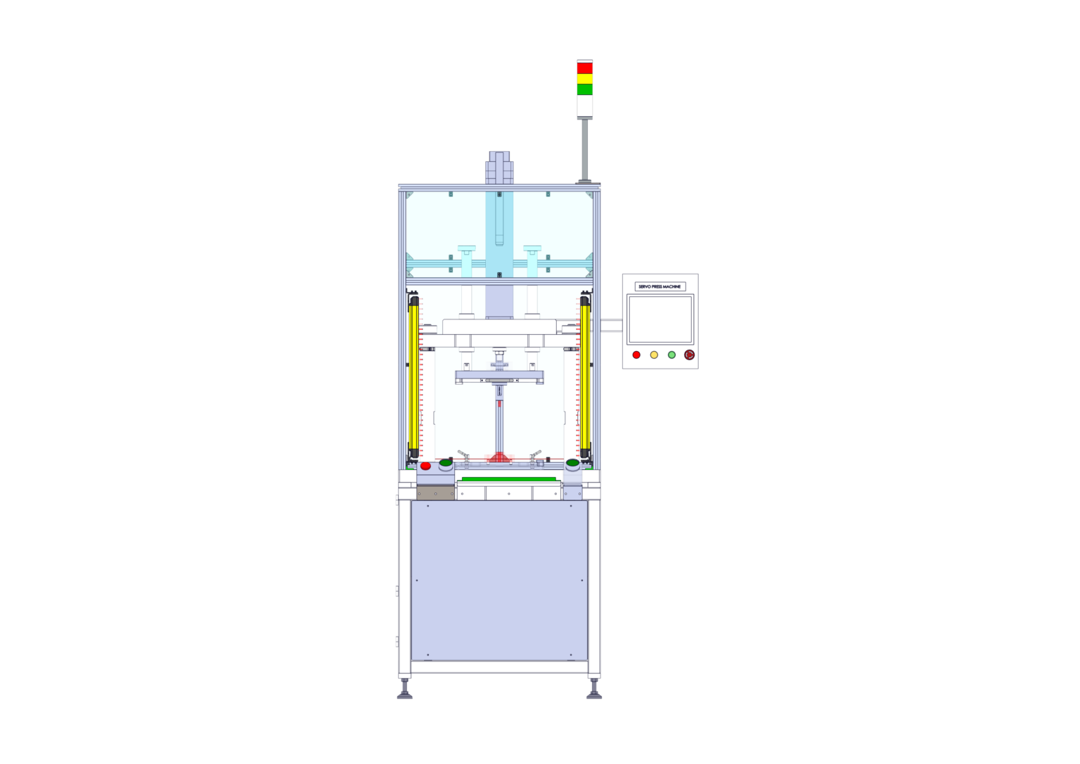 Automatic Servo Press Machine Design Course - LnwCAD - Automation ...